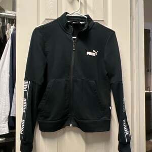 Puma Women's Amplified Logo Full-Zip Track Jacket Black